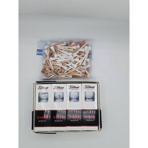 Titleist X-Outs Golf Balls, 12 Pack Surlyn + 100+ Assorted Golf Tees‎